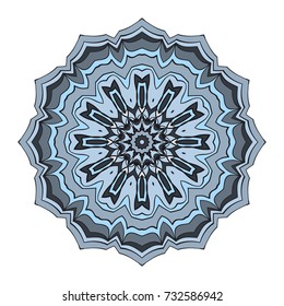 hand drawn coloring mandala. vector illustration. design for greeting card, invitation, tattoo, yoga and spa symbol