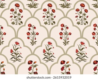 
Hand drawn colourful geometric flowers, seamless patterns with floral for fabric, textiles, clothing, wrapping paper, backdrop, banner, illustration, abstract backgrounds.
