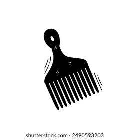 Hand Drawn Comb Illustration. Doodle Vector. Isolated on White Background - EPS 10 Vector