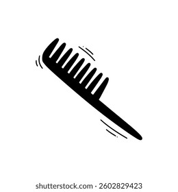 Hand Drawn Comb Illustration. Doodle Vector. Isolated on White Background - EPS 10 Vector
