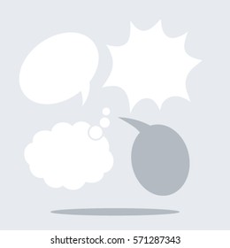 Hand drawn of comic bubbles speech. Comic sound effect. Vector illustration.