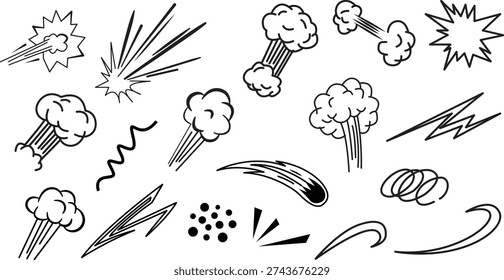 Hand drawn comic burst