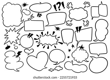 Hand Drawn Comic Speech Bubble