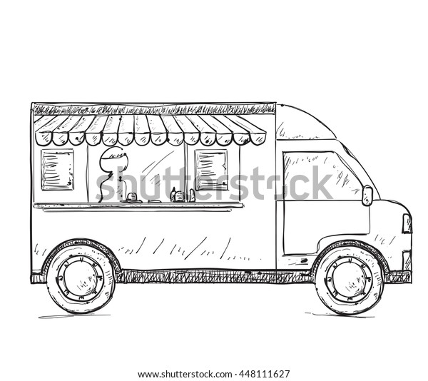 Hand drawn commercial\
transport.