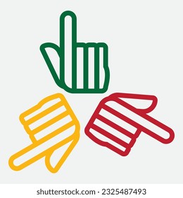 hand drawn community logo illustration