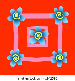 hand drawn composition, each object is grupped individually and easy to move or change