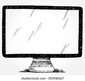 Hand Drawn Computer Screen