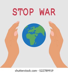 Hand drawn concept of keeping the peace