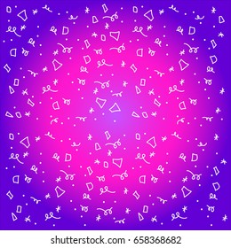 Hand drawn confetti