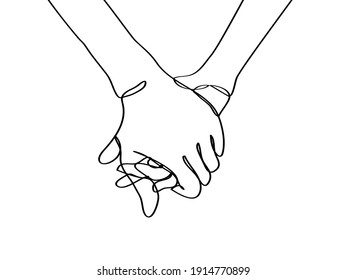 5,125 Holding hands outline couple Images, Stock Photos & Vectors ...