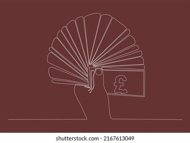 
ilustración de vector de libra esterlina dibujada a mano