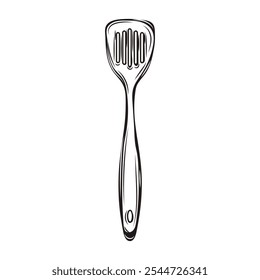 Hand Drawn Cooking Tool Illustration - Spatula