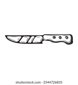 Hand Drawn Cooking Tool Illustration - Knife