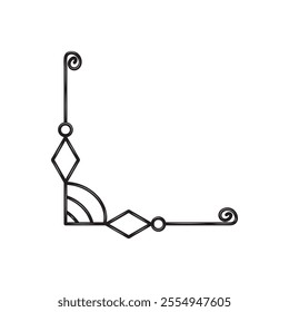Hand Drawn Corner Border - 03