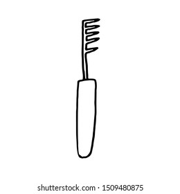 Hand drawn Cosmetic tools.  Isolated beauty products.  Toiletry.