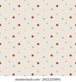 Hand drawn cosmos pattern. Cute stars and abstract patterns. Perfect for kids fabric, textile, nursery wallpaper. Vector illustration.