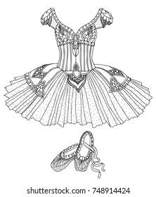 Ballet Coloring Pages Images, Stock Photos & Vectors | Shutterstock