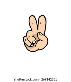hand drawn counting hand
