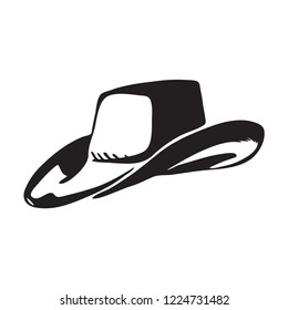 Hand Drawn Cowboy Hat Vector Illustration Stock Vector (Royalty Free ...