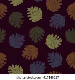 hand drawn cown seamless pattern vector illustration