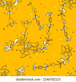 Handgezeichnete Krassula perforata sukkulentes quadratisches nahtloses Muster. Perfekt für Textilien, Schreibwaren, Wickelpapier, Cover. Doodle Vektorgrafik für Dekoration und Design.
