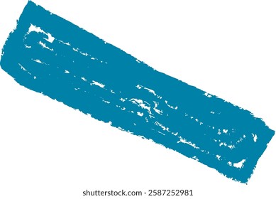 Hand Drawn Crayon Abstract Rectangle Shape Vector Illustration