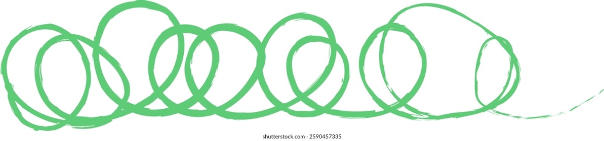 Hand Drawn Crayon Abstract Scribble Vector Illustration