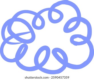 Hand Drawn Crayon Abstract Scribble Vector Illustration