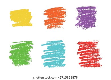 Hand drawn crayon brush strokes, paint texture background, highlight shapes, kid drawing doodle scribbles