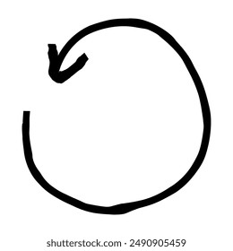 Hand drawn crayon chalk charcoal line arrow. curvy and wavy arrow squiggle or scribble stroke. Element for diagrams. Vector doodle marker. Freehand swirl  circle grunge stroke. Unique brush underline