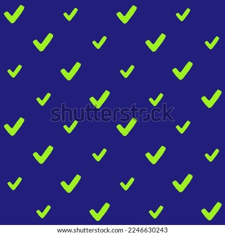 Hand Drawn Crayon check Mark Seamless Pattern