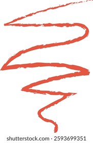Hand Drawn Crayon Scribble Line Vector Illustration