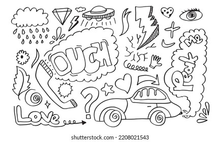 Hand drawn creative art doodle design concept, business concept illustration and it can also be for wall graffiti art.