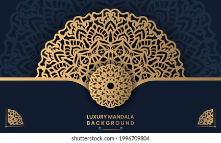 A hand drawn creative mandala background design suitable for and greetings or invitation for ceremony