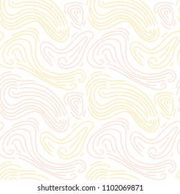 Hand drawn creative seamless design, vector pattern