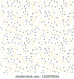 Hand drawn creative seamless design, vector pattern