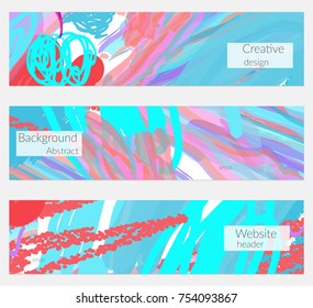 Hand drawn creative universal invitation greeting card template. Abstract scribbles doodles bright colors.Birthday, wedding, party, social media banners templates. Isolated vector card templates.