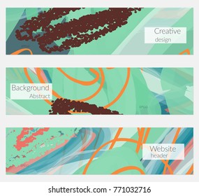 Hand drawn creative universal invitation greeting cards template. Abstract scribbles doodles bright colors.Birthday, wedding, party, social media banners templates. Isolated vector card templates.