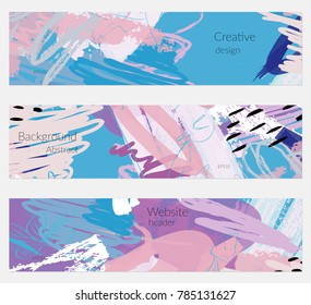 Hand drawn creative universal invitation greeting cards template. Abstract scribbles doodles bright colors.Birthday, wedding, party, social media banners templates. Isolated vector card templates.