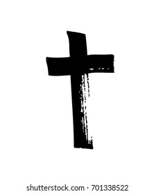 Hand drawn cross
