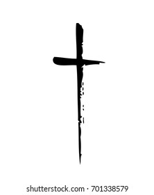 Hand drawn cross