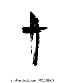 Hand drawn cross