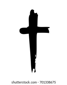 Hand drawn cross