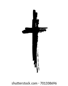 Hand drawn cross