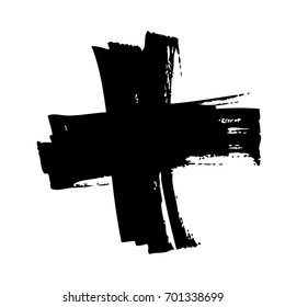 Hand drawn cross