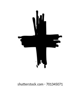Hand drawn cross
