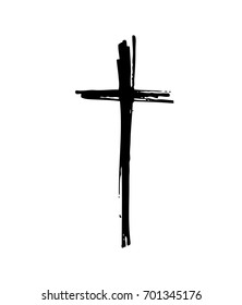 Hand drawn cross