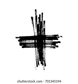 Hand drawn cross