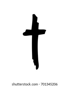 Hand drawn cross