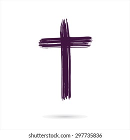 hand drawn cross. grunge cross